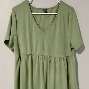 Maternity Short Sleeve Flared Top